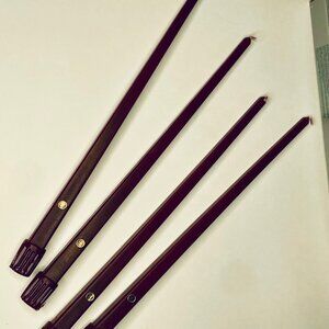 Set of Four 14-inch Purple Tapered Dinner Candles